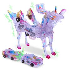 Load image into Gallery viewer, SOYUOI 2-in-1 Transforming Unicorn Car Toy - Magnetic Collision Robot Cars for Kids | Exciting Transformation Playset for Boys &amp; Girls | Perfect Birthday
