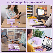 Load image into Gallery viewer, MUNBYN Bluetooth Thermal Label Printer, 130B Wireless 4x6 Shipping Label Printer for Shipping Packages Small Business Office or Home, Compatible with iPhone Android iPad Windows macOS Chrome Etsy eBay
