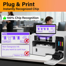 Load image into Gallery viewer, INKTHRIX Version 3.09 SG500 Sublimation Ink Cartridges Compatible for Sawgrass SG500 SG1000 Printers, with Nano-Level Chips, Compatible with firmware Versions 3.09 and Below (BK/C/M/Y, 4-Pack)
