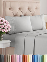 Load image into Gallery viewer, Queen Size 4 Piece Sheet Set - Comfy Breathable &amp; Cooling Bed Sheets Set - Hotel Luxury Bedding for Women, Men, Kids, Teens, Boys &amp; Girls - Deep Pockets, Soft, Wrinkle Free - Oeko-Tex - French Grey
