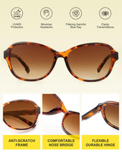 Load image into Gallery viewer, JOLISU 3 Pack Bifocal Reading Sunglasses for Women,2 in 1 Sun Readers with Spring Hinge &amp; UV400 Protection (2.00)
