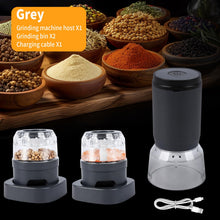 Load image into Gallery viewer, Electric Salt And Pepper Grinder Set, USB Rechargeable, Automatic Salt Pepper Mill Grinder, Adjustable Coarseness Shakers, One-Hand Operation For Kitchen
