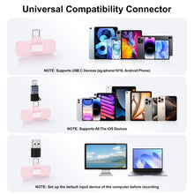 Load image into Gallery viewer, PoP voice Pink Wireless Lavalier Microphone for iPhone/Android - Mini Clip-On Mic with Noise Cancellation, 65ft Range, 12H Battery, Lapel Mic for Record Video, Podcast Vlog Content Creator Interview
