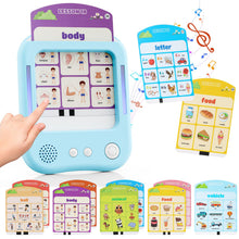 Load image into Gallery viewer, Interactive Learning Tablet for Kids, Educational Talking Toy with 30 Flash Cards for Alphabets, Phonics, Words, Music &amp; Quiz, Best Learning Toy for Ages 2-5, Birthday Gift for Boys&amp;Girls, Blue
