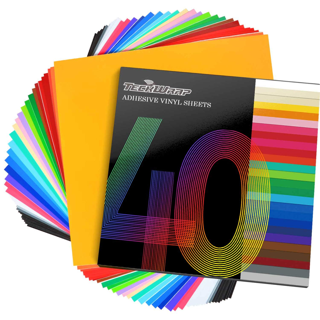 TECKWRAP Permanent Adhesive Vinyl Sheets 12
