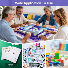 Load image into Gallery viewer, Ghouse 32.3''X32.3'' Mahjong Mat Non-Slip Noise Reduction Mahjong Mats Waterproof Mahjong Table Cloth Rubber Game Pad with 1 Carrying Bag for Mahjong,Poker,Card, Board, Dominoes(Purple)
