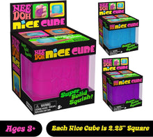 Load image into Gallery viewer, Schylling NeeDoh Nice Cube -Sensory Squeeze Toy with Super Solid Squish - 2.25&quot; Cube (Purple)
