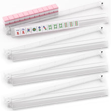 Load image into Gallery viewer, YOAEAILY Mahjong Racks with Pushers Set of 4, All in One Acrylic Mahjong Pushers and Racks, Portable American Mahjong Accessories

