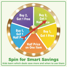 Load image into Gallery viewer, BeFree for MoneyStars – Kids Board Game Age 7+ | Fun Play Money Shopping Game with Bills &amp; Coins and Store Deals | Make Smart Choices, Pay, Get Change &amp; Win by Saving | Educational Strategy Game
