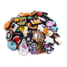 Load image into Gallery viewer, LIENATSER 50 Pcs Halloween Silicone Beads Bulk, Colorful Silicone Focal Beads for Pens Keychains Making DIY Gift Crafts Decoration Necklace Bracelet Jewelry, Rubber Spacer Loose Beads
