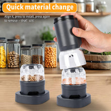 Load image into Gallery viewer, Electric Salt And Pepper Grinder Set, USB Rechargeable, Automatic Salt Pepper Mill Grinder, Adjustable Coarseness Shakers, One-Hand Operation For Kitchen
