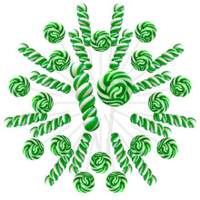 Load image into Gallery viewer, 32 Pack Green White Swirl Twisty Lollipops Suckers Bulk (16 Swirls + 16 Twists), Holiday Treats Candy Lollipops Individually Wrapped, Apple Suckers Lollipops for Birthday
