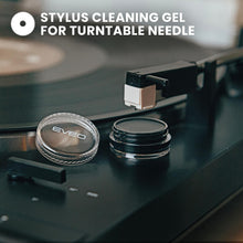 Load image into Gallery viewer, EVEO Vinyl Record Cleaning Kit - 4-in-1 Premium Vinyl Record Cleaner &amp; Vinyl Cleaning Kit with Velvet Brush, Vinyl Cleaner Liquid, Duster &amp; Turntable Stylus Gel
