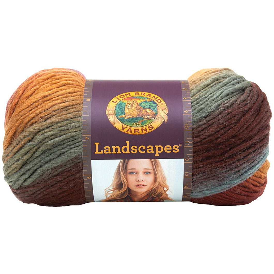 Lion Brand Yarn Landscapes Yarn, Multicolor Yarn for Knitting, Crocheting Yarn, Desert Spring, 441 Foot (Pack of 1)