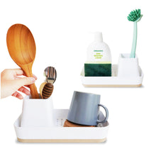 Load image into Gallery viewer, M= MINIMALSCULPT = Boat Multi-Purpose Storage, Sink Caddy, Utensil Holder, Desk Organizer, Toothbrush Holder, Make up Holder (White)
