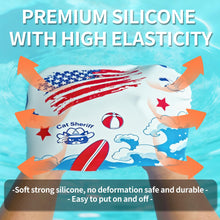 Load image into Gallery viewer, Extra-Large Swim Cap Durable Silicone Material with Waterproof Ear-Covering Design Ideal for Long, Thick Curls, Dreadlocks, Braids, and African Hairstyles (White)
