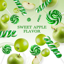 Load image into Gallery viewer, 32 Pack Green White Swirl Twisty Lollipops Suckers Bulk (16 Swirls + 16 Twists), Holiday Treats Candy Lollipops Individually Wrapped, Apple Suckers Lollipops for Birthday
