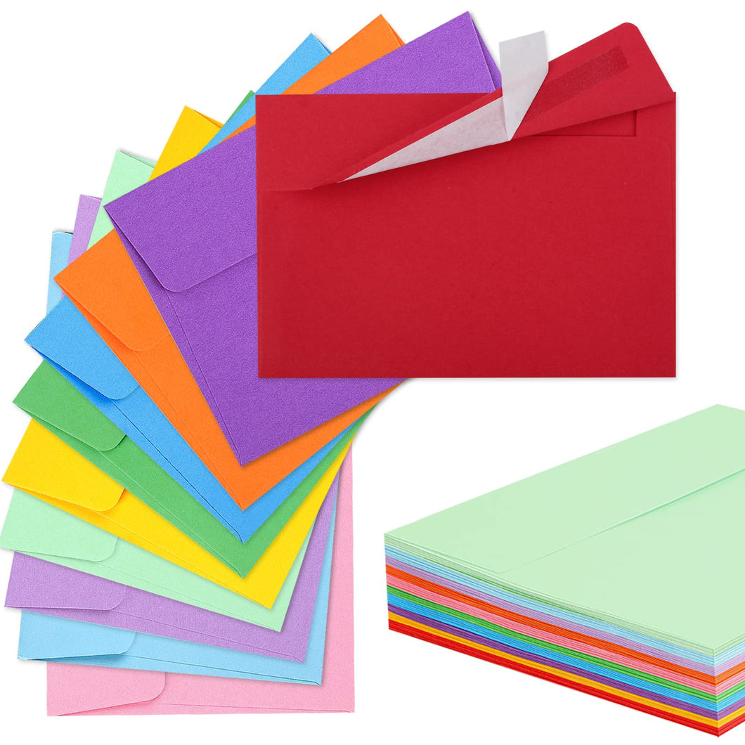 70 Pack Colored Envelopes, 4.375x5.75