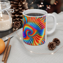 Load image into Gallery viewer, Tye Dye Swirls &amp; Ripples #6 Ceramic 11oz AI Decorative Mug
