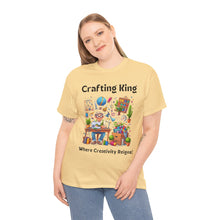 Load image into Gallery viewer, Crafting King: Where Creativity Reigns, Grandpa Sewing Cotton Classic T-shirt
