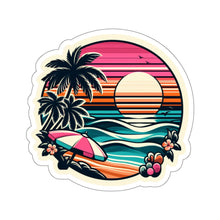 Load image into Gallery viewer, Good Vibes Sunset Vinyl Stickers, Laptop, Positivity, Self-Love, Cheerful #1
