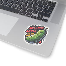 Load image into Gallery viewer, Awesome Sauce Pickle Vinyl Sticker, Foodie, Mouthwatering, Whimsical, Food #8
