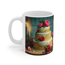 Load image into Gallery viewer, Happy Birthday Cake Celebration #3 Ceramic Mug 11oz mug AI-Generated Artwork
