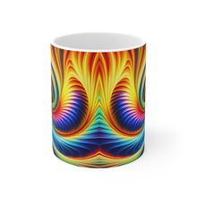 Load image into Gallery viewer, Tye Dye Swirls &amp; Ripples #7 Ceramic 11oz AI Decorative Mug
