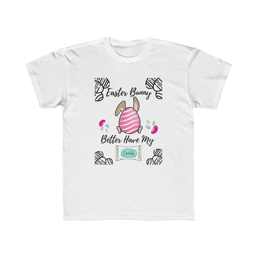 Easter Bunny Better Have my Candy Unisex Youth Regular Fit T-Shirt 100% Cotton