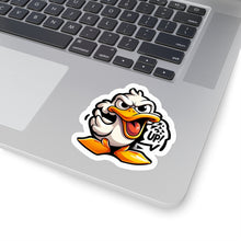 Load image into Gallery viewer, Funny Angry Stubborn Duck Vinyl Stickers, Laptop, Journal, Whimsical, Humor #4
