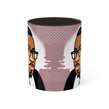 Load image into Gallery viewer, Colors of Africa Pop Art Black History Colorful #19 AI 11oz Black Accent Coffee Mug
