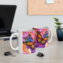 Load image into Gallery viewer, Colorful Monarch Butterflies #3 Mug 11oz mug AI-Generated Artwork
