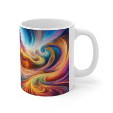 Load image into Gallery viewer, Tye Dye Swirls &amp; Ripples #2 Ceramic 11oz AI Decorative Mug
