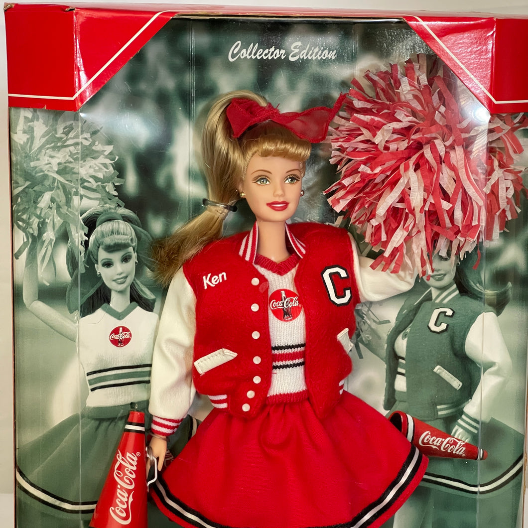 Mattel 2000 Coca-Cola Cheerleader Collector Barbie Doll #28376