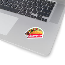 Load image into Gallery viewer, Supremo Taco Vinyl Sticker, Foodie, Mouthwatering, Whimsical, Fast Food #3
