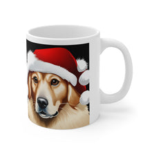 Load image into Gallery viewer, Personalized Fancy Golden Retriever #5 Christmas Vibes Ceramic Mug 11oz Custom
