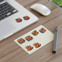 Load image into Gallery viewer, Hot Dog, Chicken Foodie Vinyl Sticker Sheets - 4 Foods/2 each 8pc Set
