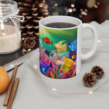 Load image into Gallery viewer, A Menagerie of a colorful Sea-life #5 Mug 11oz mug AI-Generated Artwork
