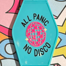 Load image into Gallery viewer, All panic no disco Retro Motel Acrylic Message Keychain
