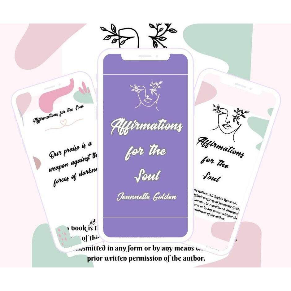 Affirmations for the Soul by Jeannette Golden Book of  Positive Affirmations