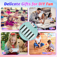 Load image into Gallery viewer, DASTTUIS 150 Pieces DIY Beadable Pen Kit – 50 Plastic Ballpoint Pens with Refills &amp; Bags – School Supplies, Office Accessories &amp; Decorative Items for Students &amp; Teachers (Black and White)
