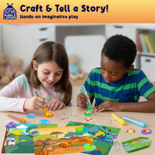 Load image into Gallery viewer, PURPLE LADYBUG DIY Fun Creative Bead Art Making Kits for Kids Ages 4-8 – Animal World Theme Birthday Gift for Boys &amp; Girls, Arts &amp; Crafts Set with Colorful Templates, Beads Pen, Craft Activity
