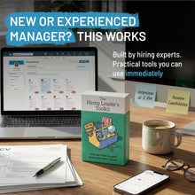 Load image into Gallery viewer, The Hiring Leader’s Toolkit – Interview &amp; Hiring Cards for Managers, Practical Hiring Tools Deck for Better Talent Decisions, Leadership Training, HR &amp; Team Building

