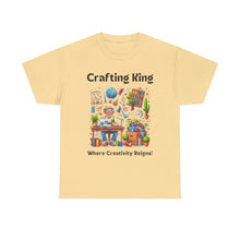 Load image into Gallery viewer, Crafting King: Where Creativity Reigns, Grandpa Sewing Cotton Classic T-shirt
