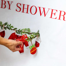 Load image into Gallery viewer, GIOGUK A Merry Little Baby Shower Decal - Merry Christmas Theme Baby Shower Party Decoration Wall Decal, Xmas Gender Reveal Party Supplies Wall Stickers, Christmas Sign Balloon Arch Decor Stickers
