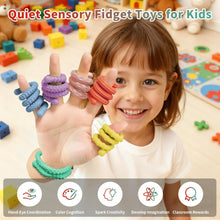 Load image into Gallery viewer, Hepotk Sensory Fidget Sticks - 6PCS Silicone Fidget Toy Pack with Mixed Textures, Random Colors &amp; Styles | Stress Relief Toys for Autistic Kids 3+ &amp; Adults | Must-Have for Travel, School &amp; Home
