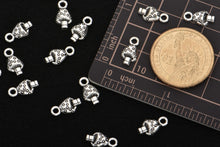 Load image into Gallery viewer, Zicdije Pack of 80 PCS Small Mushrooms Antique Tibetan Silver Charms Wholesale Bulk Pendants Supplies for Jewelry DIY Making Metal Alloy Charms
