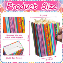 Load image into Gallery viewer, Tinlade 50 Pcs Mexican Popcorn Boxes Mexico Nacho Popcorn Assembled Boxes Snack Candy Holder Disposable Paper Box Mexican Party Decorations Cinco De Mayo Birthday Mexico Party Supplies
