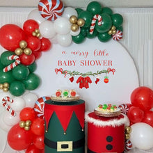 Load image into Gallery viewer, GIOGUK A Merry Little Baby Shower Decal - Merry Christmas Theme Baby Shower Party Decoration Wall Decal, Xmas Gender Reveal Party Supplies Wall Stickers, Christmas Sign Balloon Arch Decor Stickers
