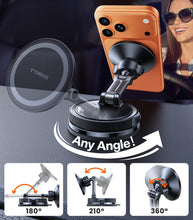 Load image into Gallery viewer, TORRAS 2026 Vacuum for Magsafe Car Mount【98+LBS Strongest Suction &amp; Ultra Magnet】 Magnetic Phone Holders for Your Car, 360° Adjustable Car Phone Holder Mount for iPhone 17 Pro Max 16 15 14 13 12
